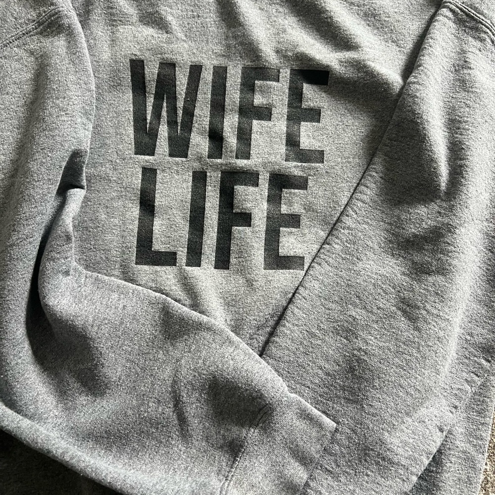 Gray 'Wife Life' Sweatshirt